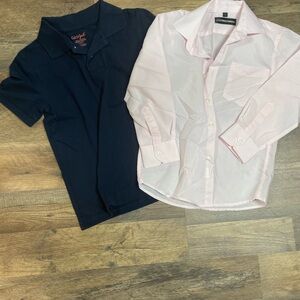 New Mix Kids Navy and Pink Shirts
